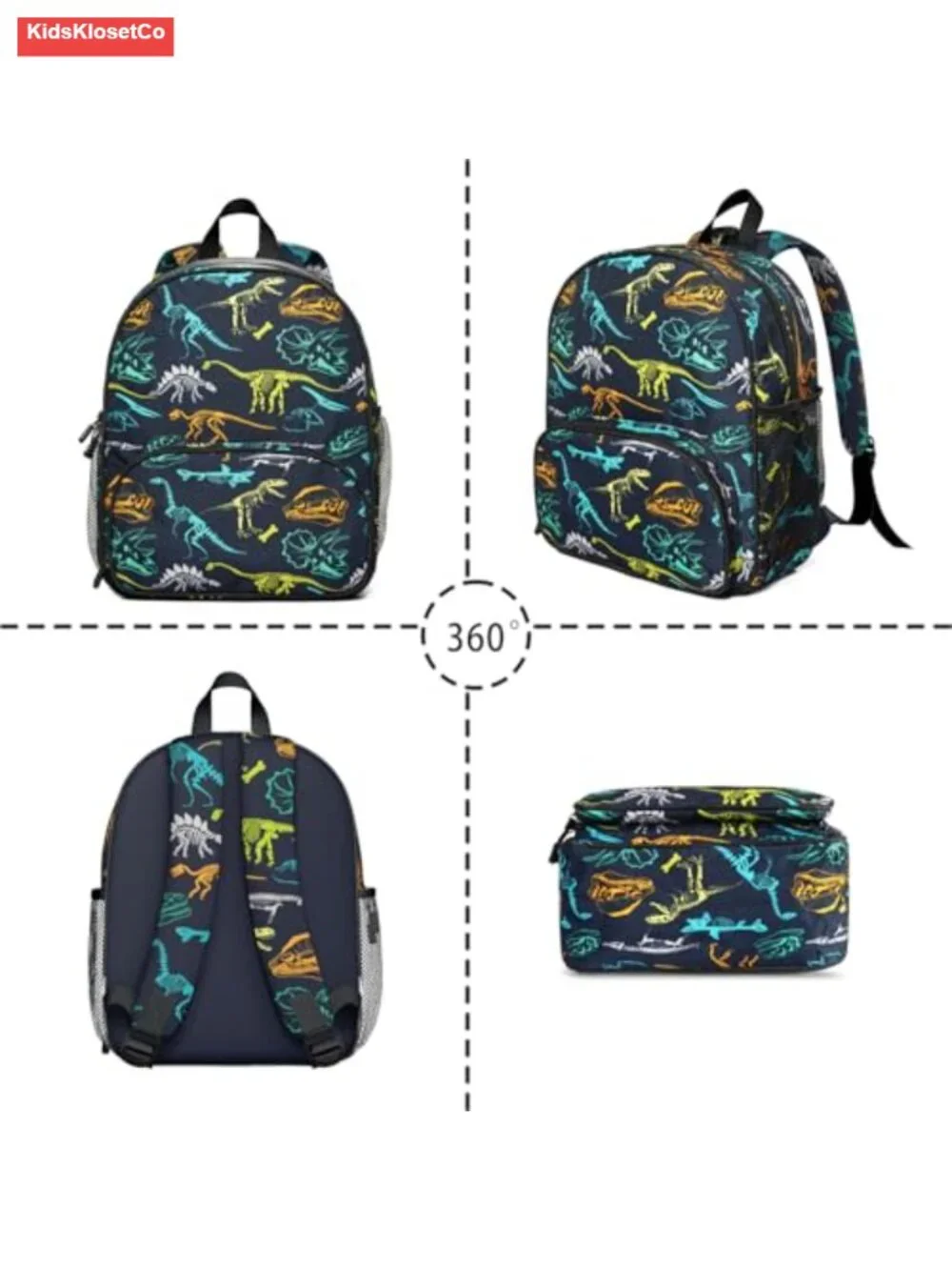 Toddler Backpack for Boys 3-8: Kindergarten Dinosaur Backpack